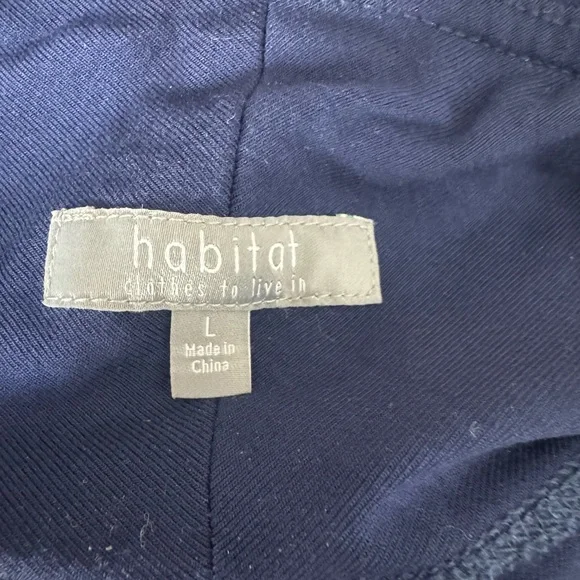 Habitat Perfect 3-piece Navy Set - blazer, wide leg pant sleeveless tank Large - Picture 8 of 13